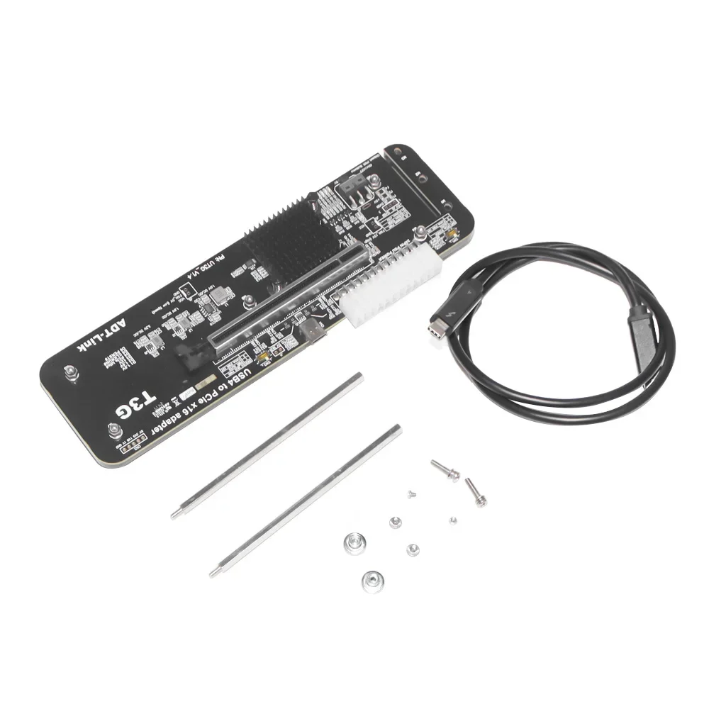 

UT3G For NUC ITX STX PC External Graphics Card Dock USB4 To PCIex16 Connector EGPU Adapter Support Thunderbolt4/3-Compatible