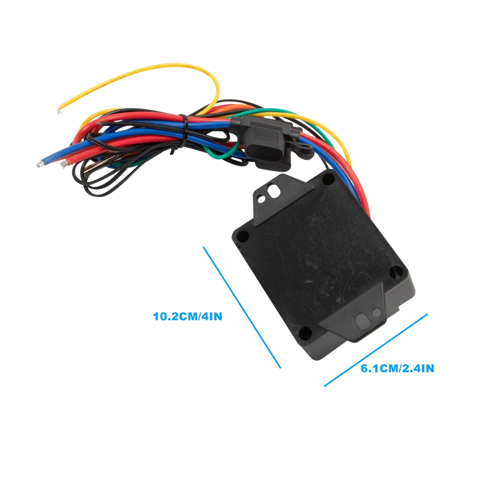 Controlador de ventiladores de radiador digital com kit 12v e 24v, faixa de temperatura ajustável kit de interruptor de ventilador térmico elétrico digital 0444