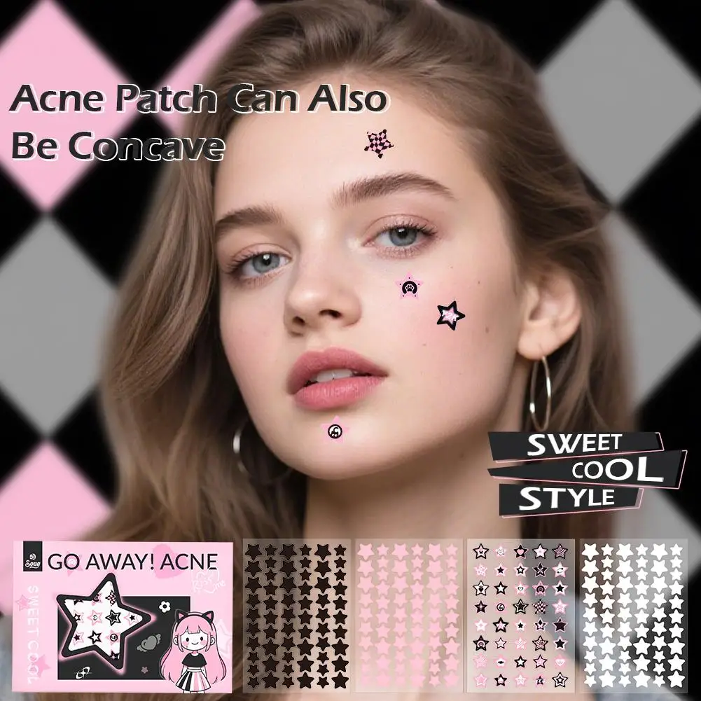 220/660pcs Colorful Star Pimple Patch Colorful Invisible Acne Removal Skin Care Stickers Concealer Face Spot Makeup Tools