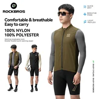 ROCKBROS-Chaleco de Ciclismo transpirable a prueba de viento para bicicleta, protección solar, ligero, sin mangas, para Ciclismo de montaña, para hombres y mujeres