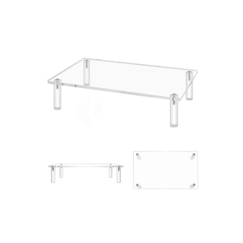 Printer Support Rack Risers Clear Acrylic Computer Heighted Base Laptop Stand for Desk and Office Organization Dropsale