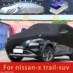 For Nissan X Trail Fit Outdoor Protection Car Covers Snow Cover Sunshade Waterproof Dustproof Exterior black car cover