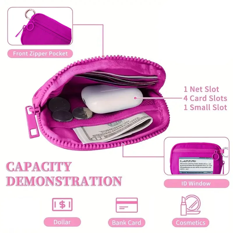 Coin Bag Storagebag Lipstick Headphone Bag Portable Retro Versatile Storage Bags Gift Card Minimalist Zero Wallet Rfid Wallet image 5