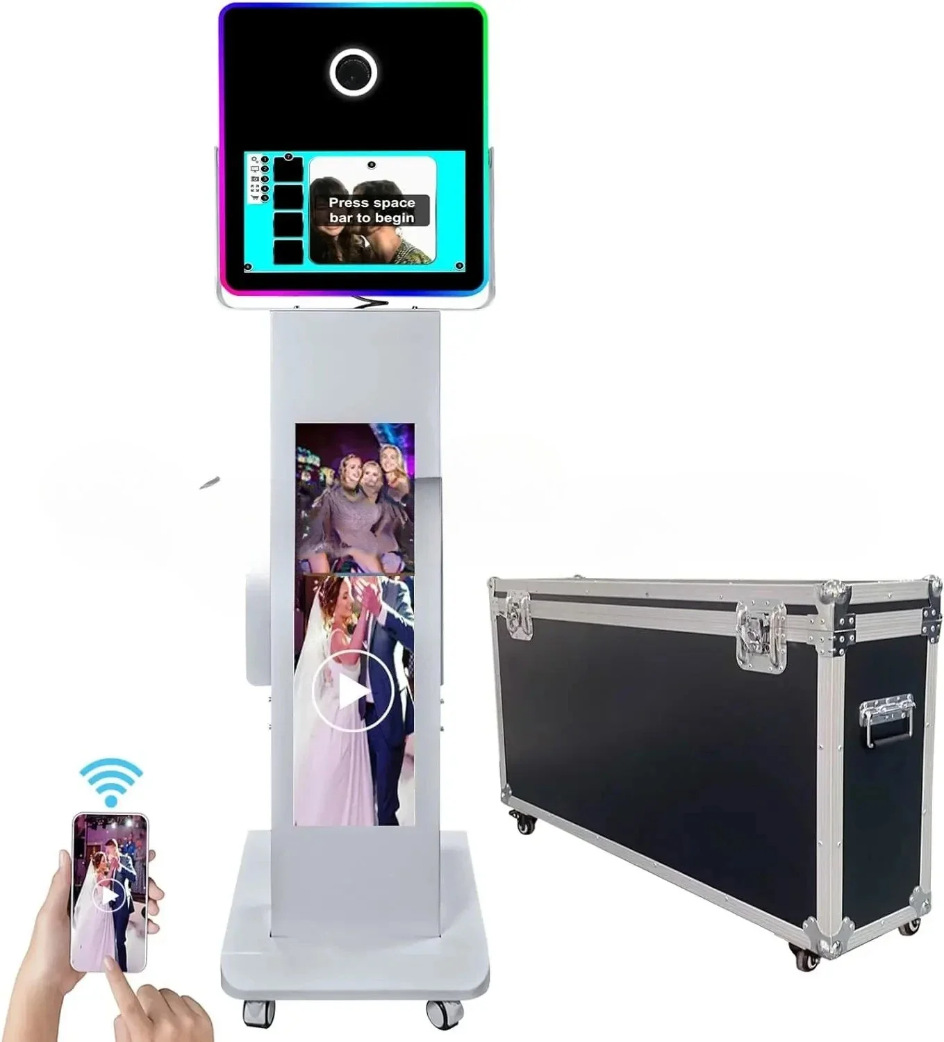 

New Arrival Portable LCD Dslr Photo Booth Metal Dslr Camera Photo Booth Housing With Touch Screen
