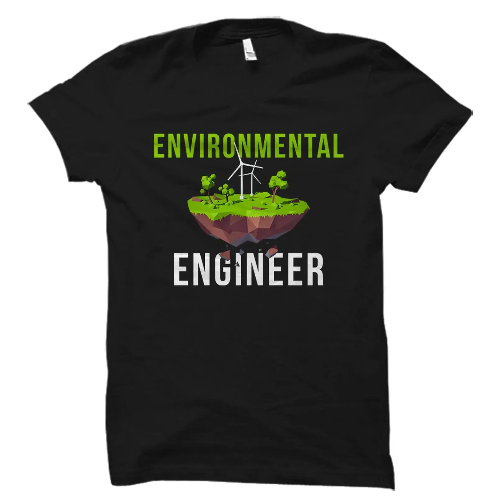 Environmental Engineer T Shirt Eco Renewable Energy Engineering Student Graduation Casual vintage Washed graphic