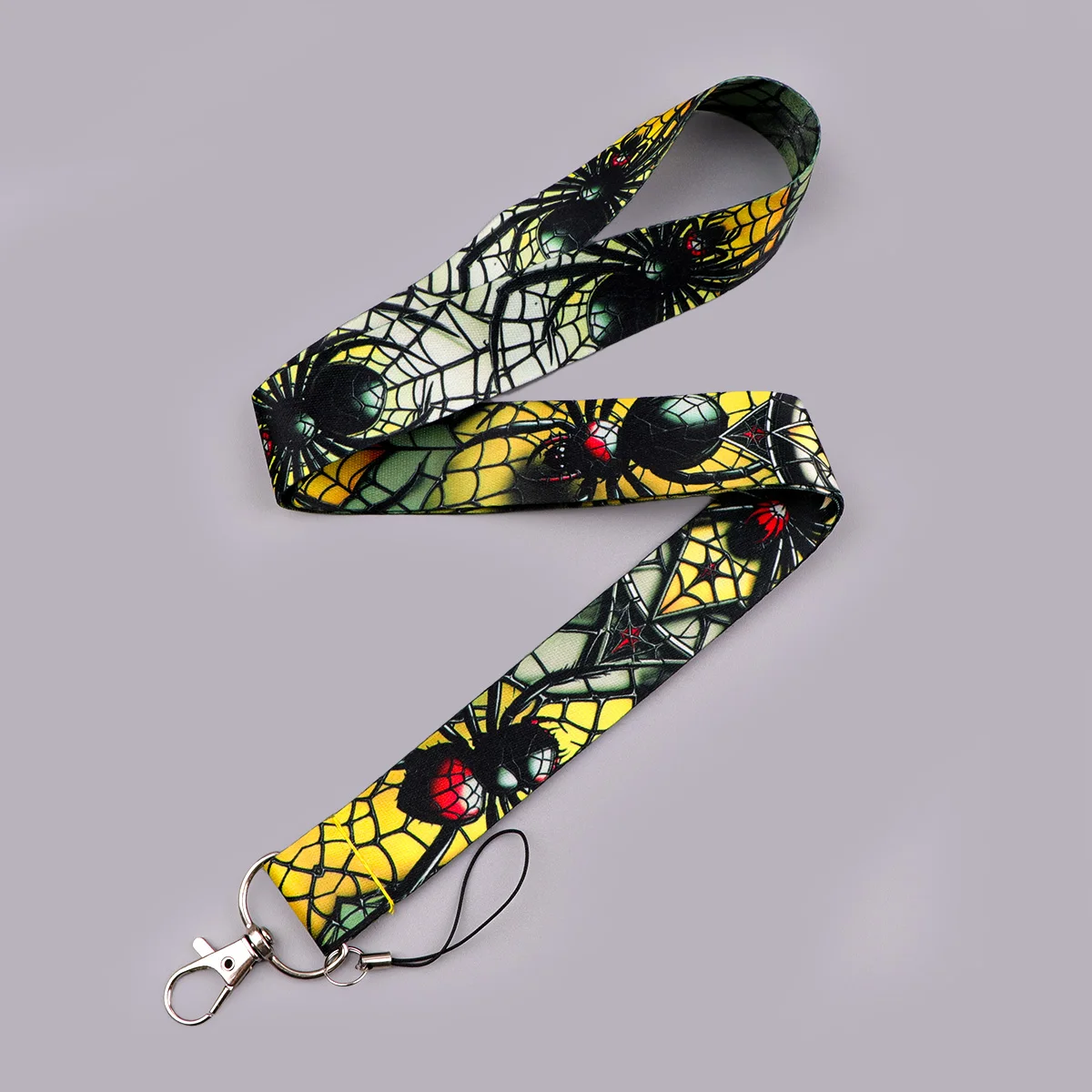 Spider Cartoon Neck Strap Lanyards for Key ID Card Gym Cell Phone Strap USB Badge Holder Rope Pendant Key Chain Gift
