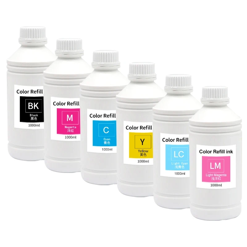 6 colors 1set 1000ML Dye Ink higher quality For Fuji DX100 Printer T7811 T7812 T7816 Ink For Epson D700 Dye Ink T7821 T7826