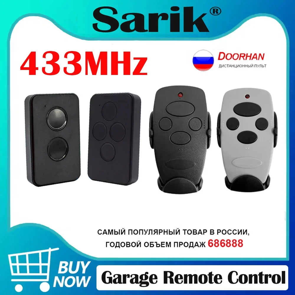 

Gate Control Compatible With DOORHAN TRANSMITTER 2PRO With Spare Battery Garage Remote Control 433MHz Rolling Code