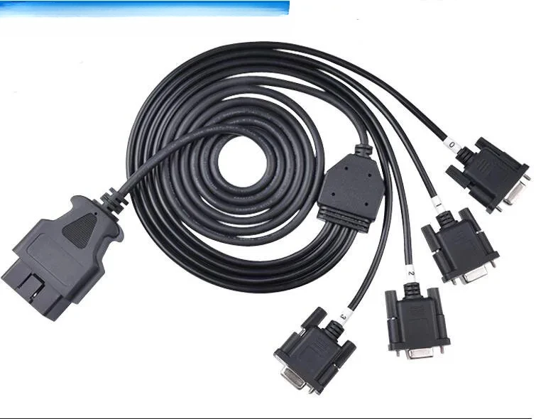 

Аксессуар CAN-анализатора 4DB9 к OBD2 PCAN-USB, специальный адаптерный кабель OBD к DB9, 2 м