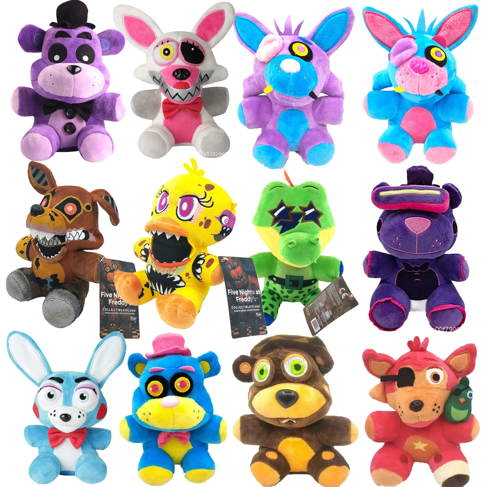 18CM Fnaf freddy Cartoon Funny Plush Doll Soft Bear Rabbit Game Peripheral Ornaments Plush Model Toy Fnaf Doll Holiday Gift