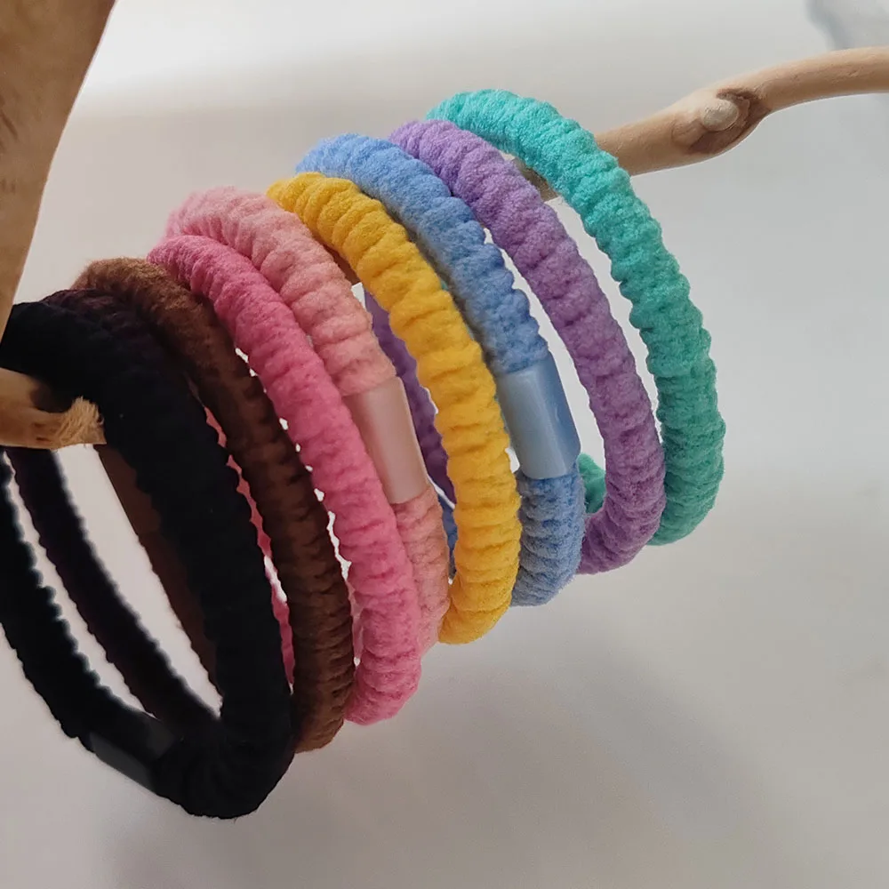 

3pc Hot candy color European and American Elastic Hair Bands Rubberband for Women Girls Hair Ties for Korean Hair Accessories