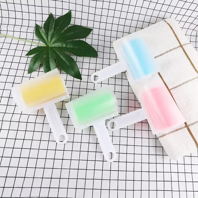 Roller Hair Sticker Device Portable Washable Sticky Clothes Hair Duster Mini Foldable Sticky Lint Brush image 2