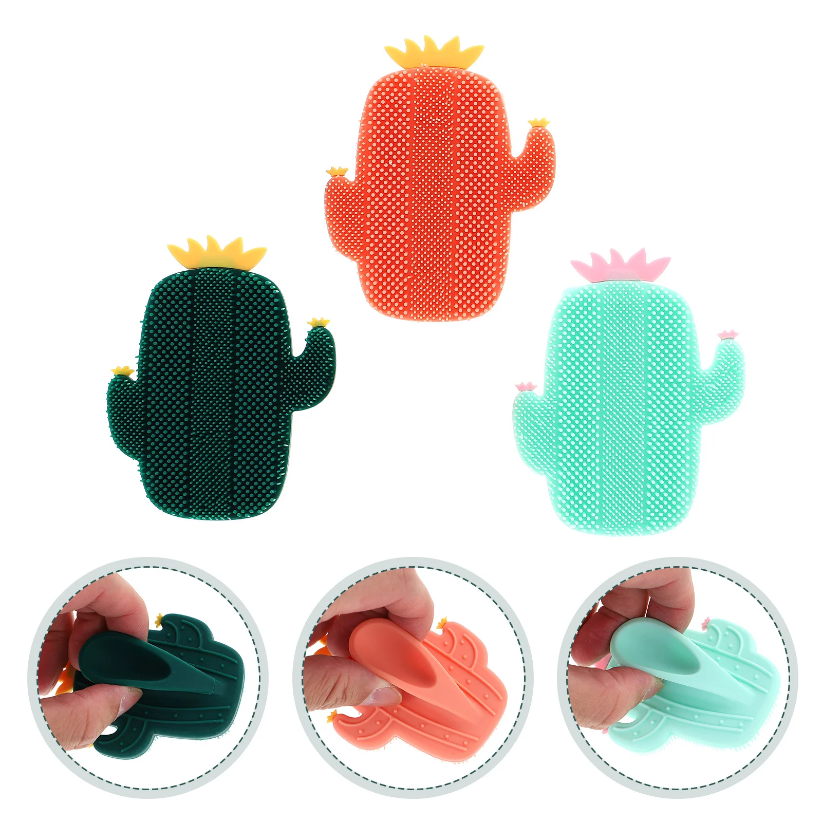 แปรงขัดหน้าซิลิโคน 3 ชิ้น แปรงทำความสะอาดผิวหน้าขนนุ่ม ขัดผิวอย่างล้ำลึก พกพาสะดวก อุปกรณ์ดูแลผิว