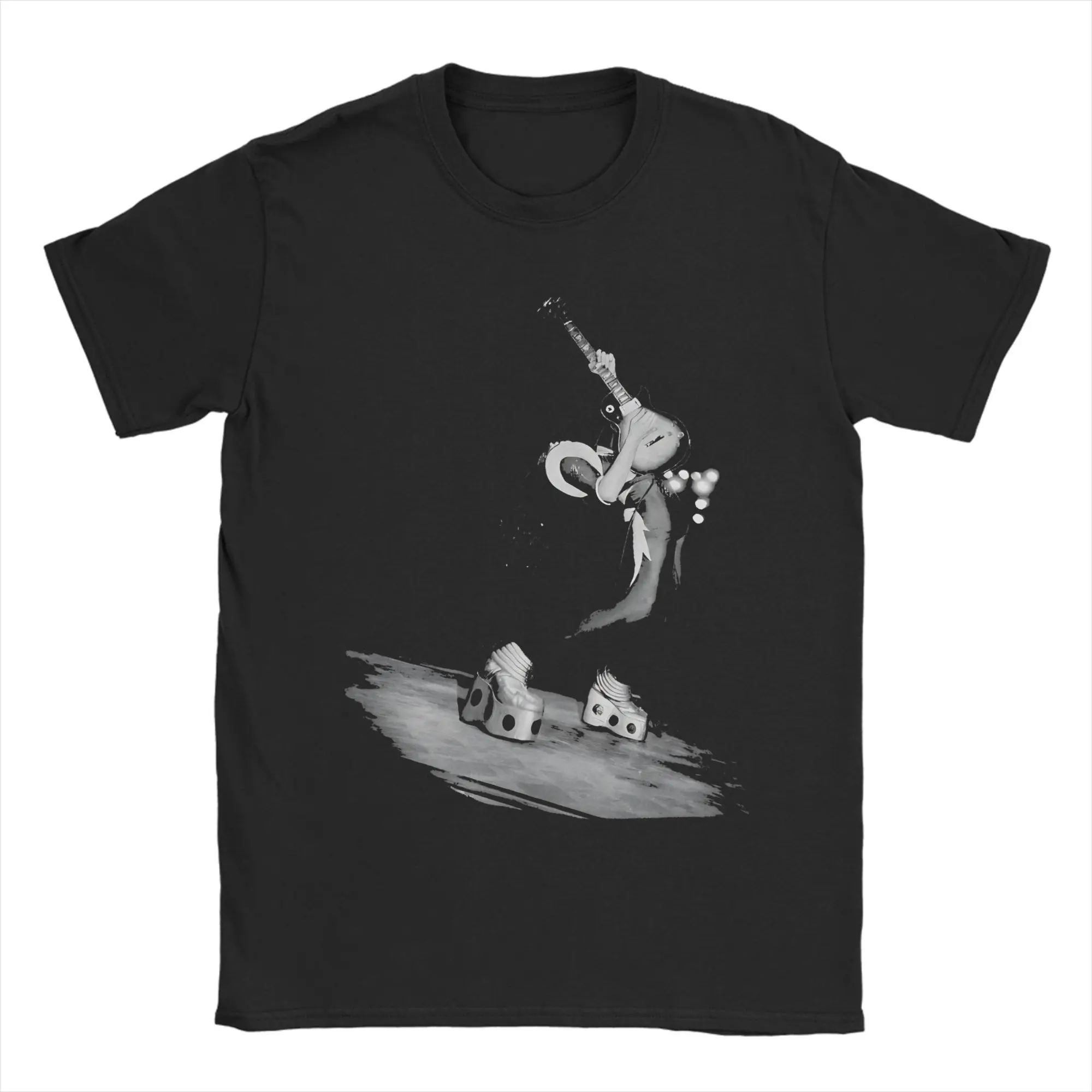 Ace Frehley T-Shirt Summer  Vintage T Shirts Cotton Harajuku Tshirt For Men Short Sleeve Design Tees