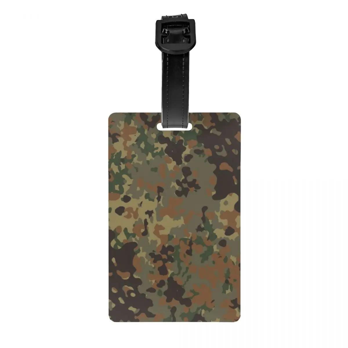 Flecktarn Camo Luggage Tag Military Army Camouflage Suitcase Baggage Privacy Cover ID Label