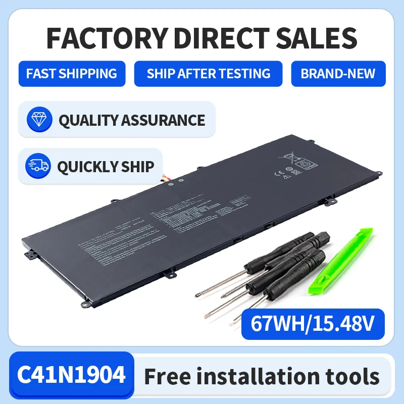 Somi-- Laptop Battery for ASUS, C41N1904, C41N1904-1, ZenBook 14, UX425UA, UM425IA, UX425EA, UX425JA, BX325JA, UX325EA, UX325JA,