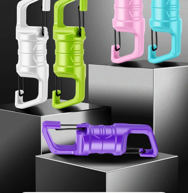 QAJTAO 1-4 Stück Magnetische Einziehbare Schnalle, Einziehbares Seil, Anti-Verlust-Hängeschnalle, Outdoor-Angelrucksack-Schlüsselanhänger – Detail 2