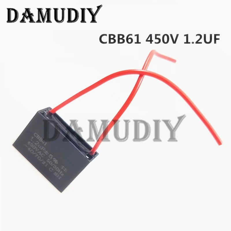 CBB61 Start capacitor 450V 1.2UF Fan Ceiling Motor Run Capacitor CBB