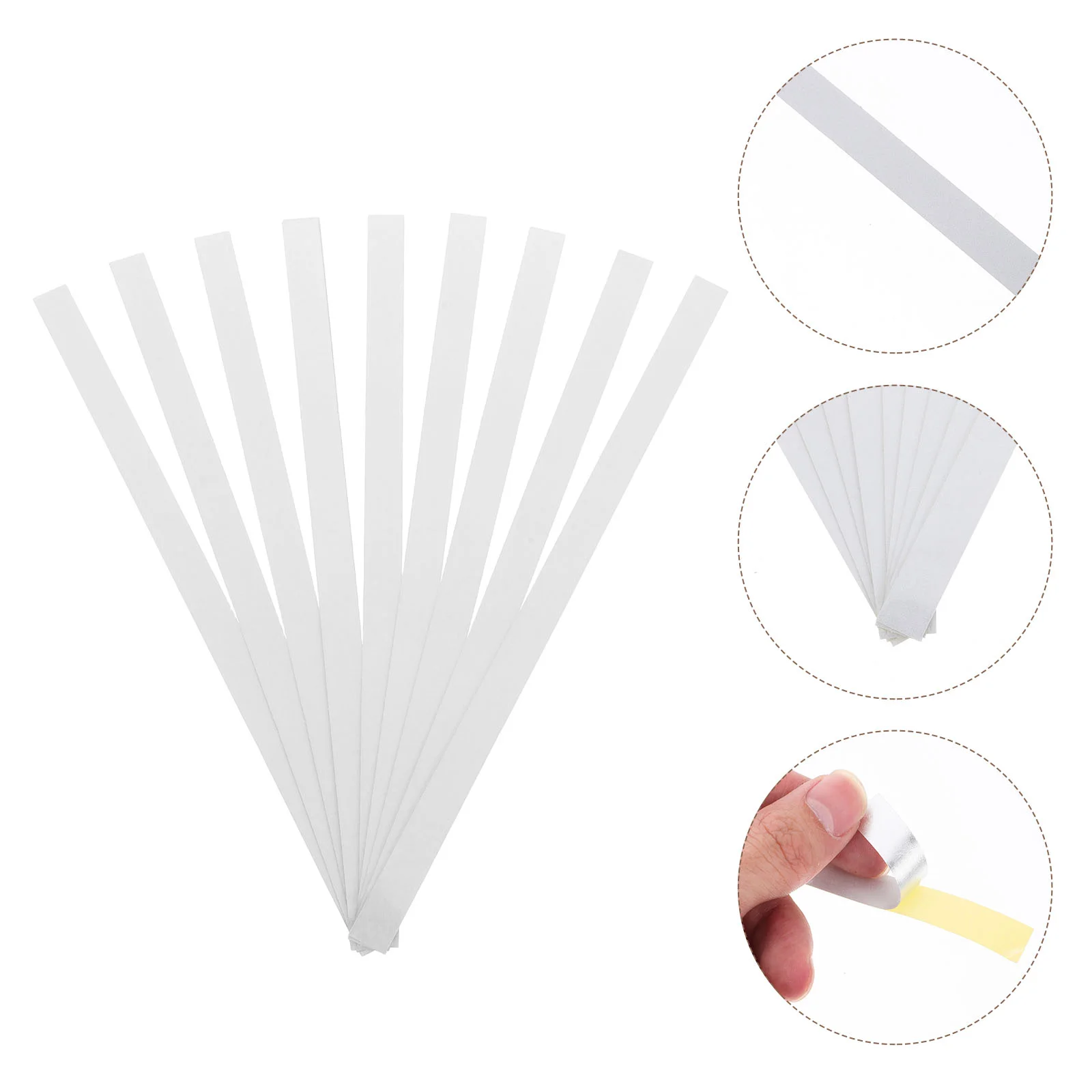 10Pcs Reflective Tape Speed Tester Sticker Tachometer Adhesive Strip Replacement Part Set Diy Self Adhesive Weather Resistant