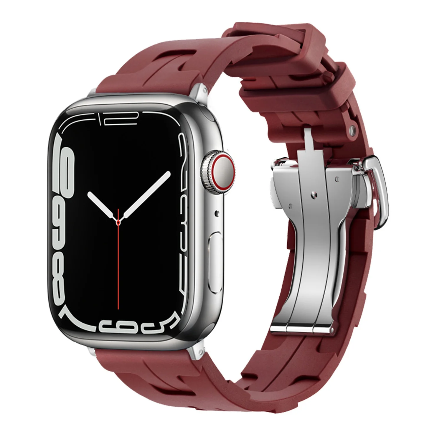 Силиконовый ремешок Kilim Single Tour для Apple Watch, ремешок 45 мм, 40 мм, 44 мм, 49 мм, 41 мм, 38 42, браслет iwatch series se 3 6 7 8 9 ultra 2