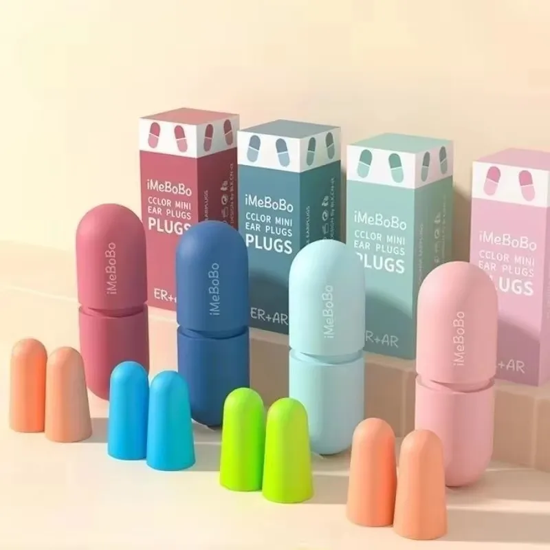 1-3pairs Soundproof Sleeping Earplugs Soft Slow Rebound Anti-Noise Student Earplug For Sleep Special Mute Noise Protection