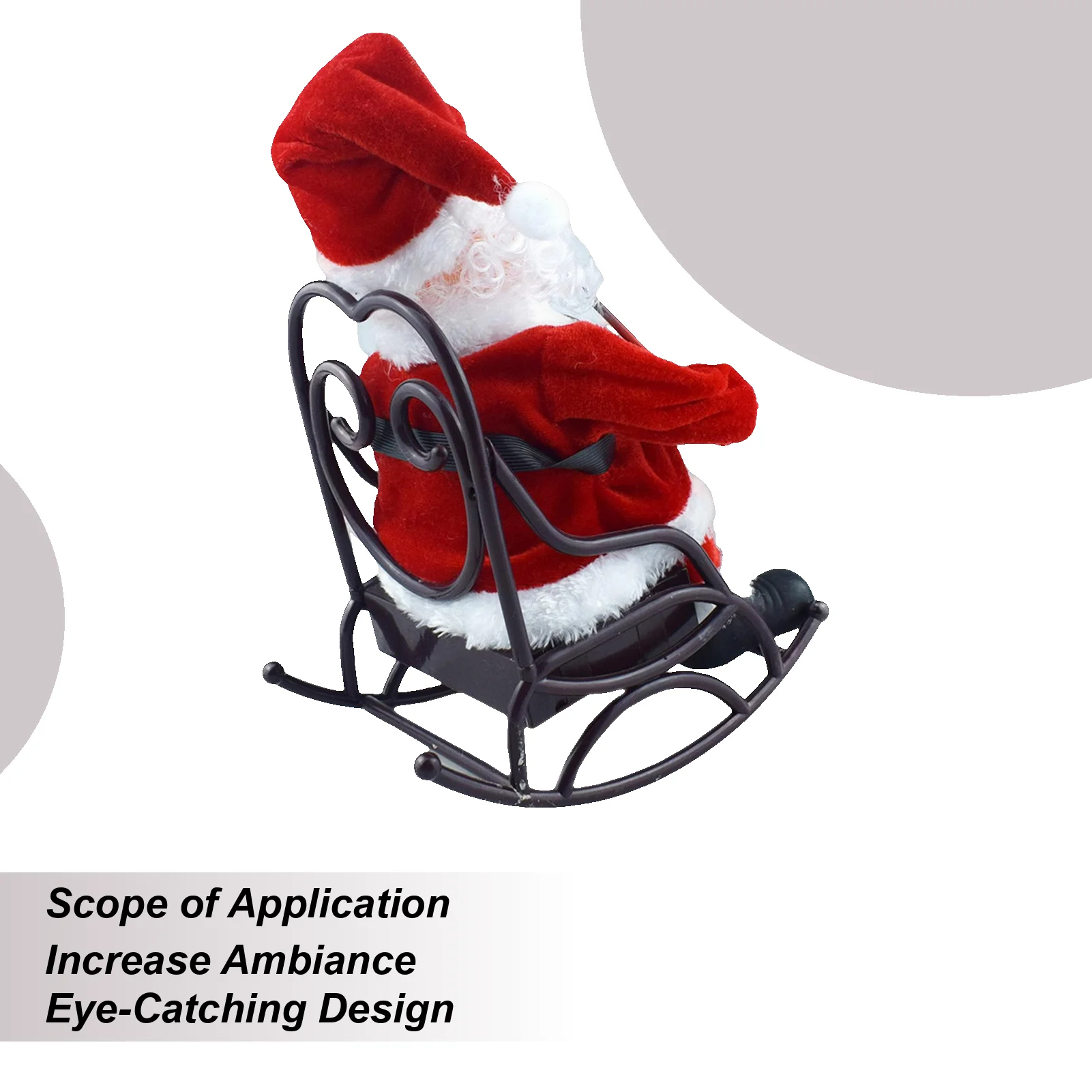 

Анимированный Санта Сидящие Рождественские Украшения Играет Скрипка Электрический Рождественский Санта Для Спальни Витрина Квартирки Дисплей