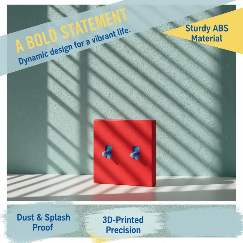 86 Type Switch Cover 3D Printed Plastic Decor Panel Creative Fun Home Wall Plate Decorative Gift