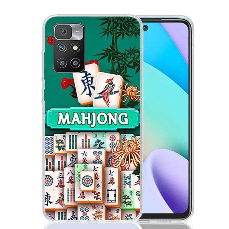 Creative Mahjong Phone Case For Xiaomi 12C 12 10C 10 10A 9C 9 9A 9T 8A 8 7A 7 6A 6 Pro S2 K70 K60 K40 K20 Art Coque Capa