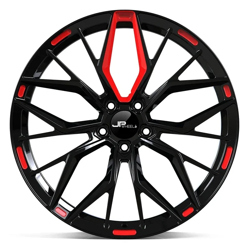 Safety‑Certified JPwheels Custom Aftermarket Black Forged Wheels 20 Inch 5‑Hole Rims 5X112 Car Accessories