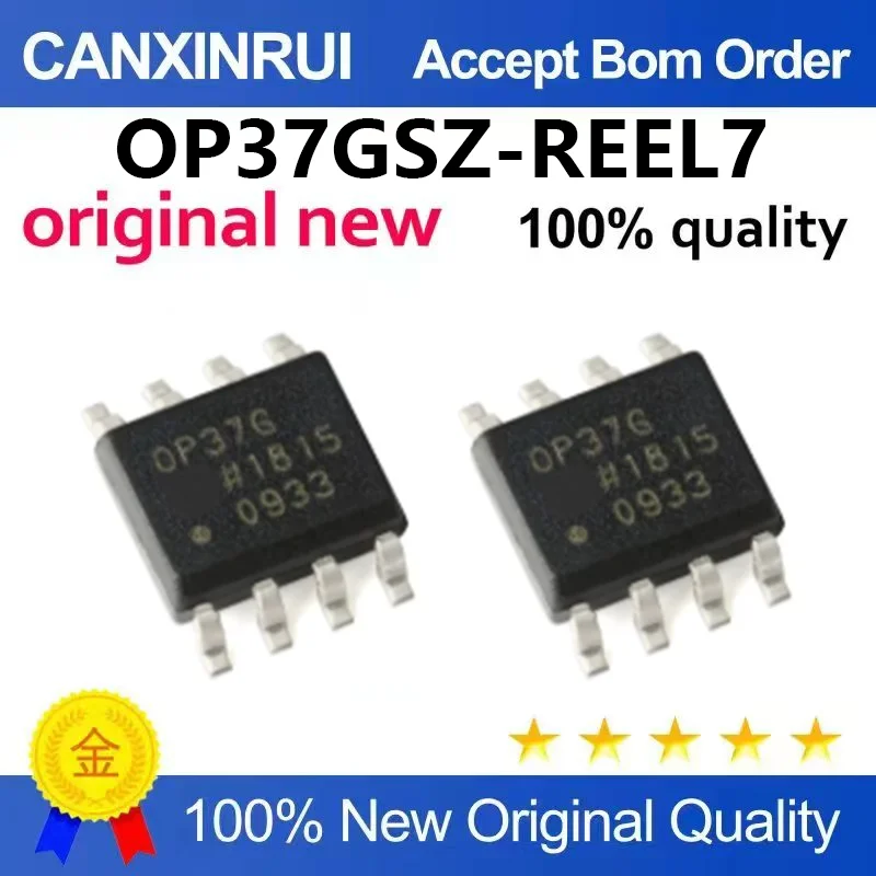 （5pcs-100pcs）Original genuine OP37GSZ-REEL7 SOIC-8 low-noise precision high-speed operational amplifier chip