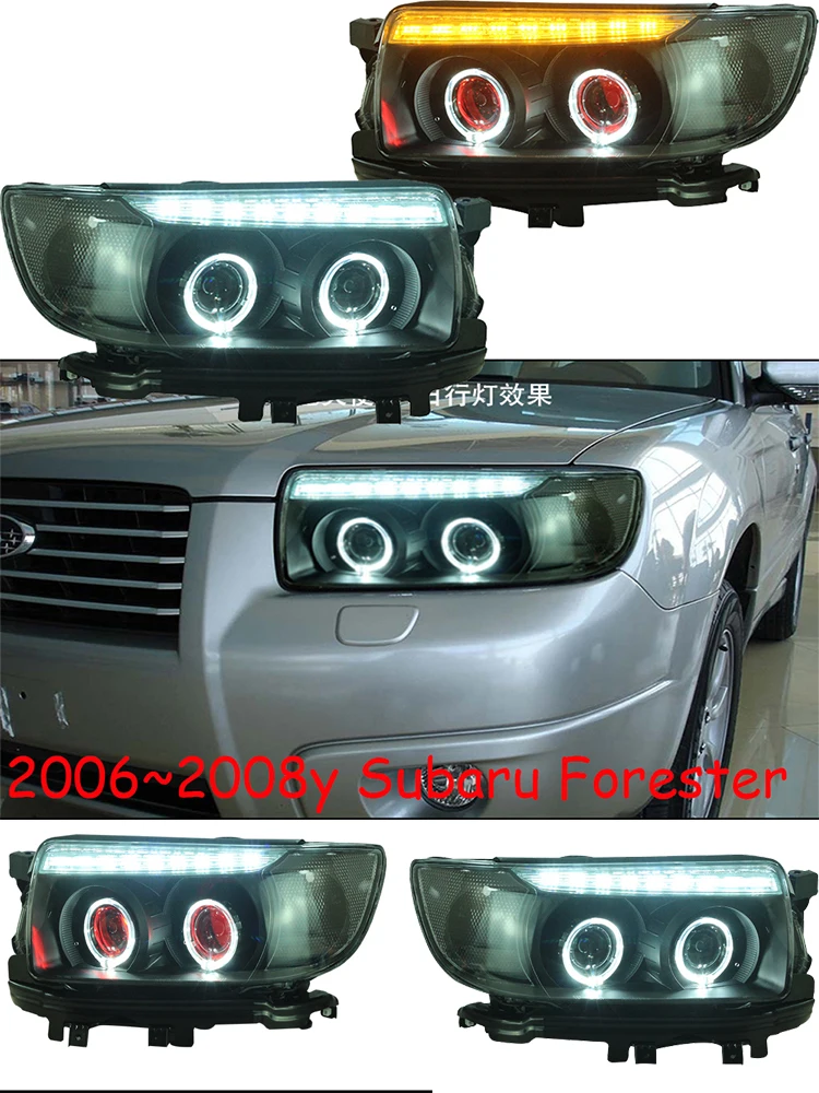 car bumper headlamp For Subaru Forester headlight projector 2006~2008y car accessories head lamp for Subaru Forester fog light