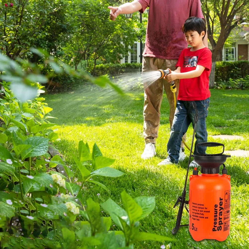 5L/8L Garden Sprayer Water Pump Pressure Sprayer Plant Spray Bottle Adjustable Strap Lawn Agriculture Gardening Irrigation Tool