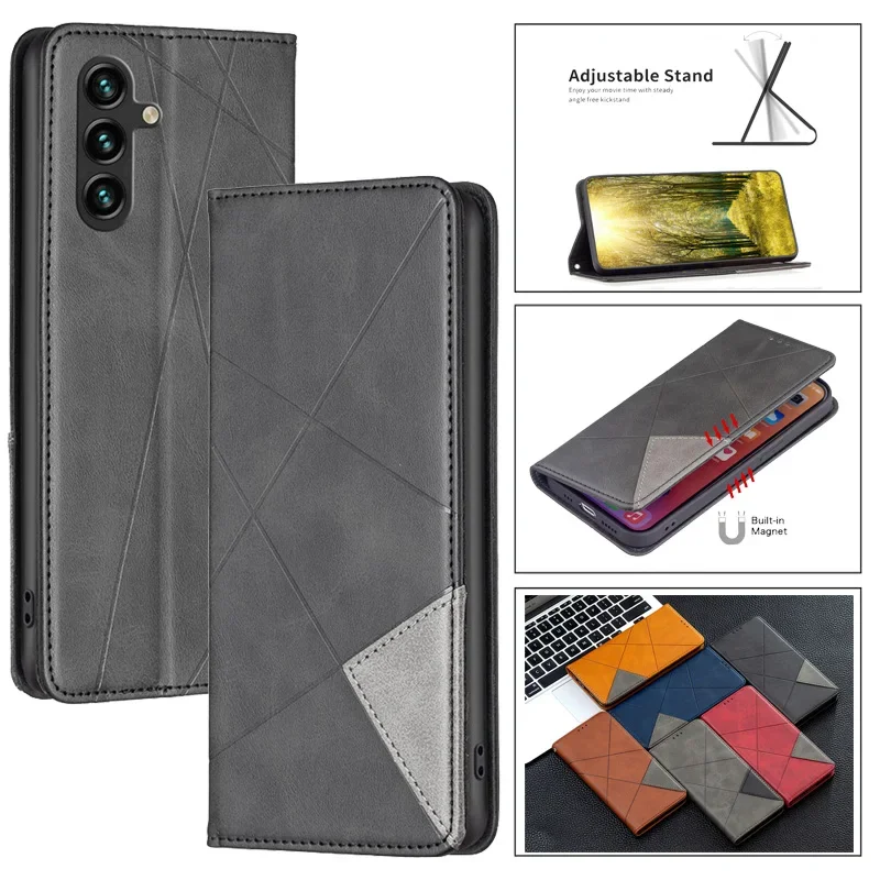 

A35 A05 Fundas Leather Phone Wallet Case For Samsung Galaxy A35 A15 A25 A05 A05s A54 A34 5G A14 A24 4G Cover Magnetic Flip Cases