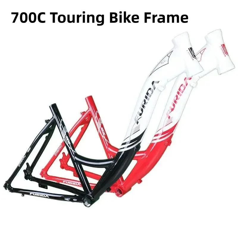 

26 Inch Aluminum Alloy Man Women's Mountain Bike frame 700c Road Bike Frame Long-Distance Outing Bicycle Disc Brake Frame