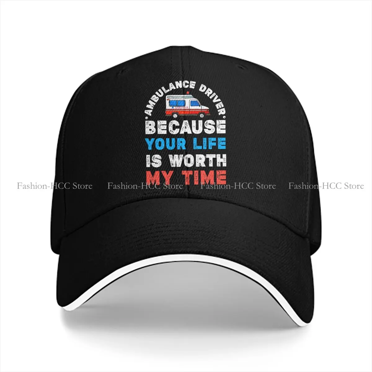 Driver Training Solid Color Baseball Caps Peaked Cap Ambulance Ambulances Sun Shade Hats Men Women