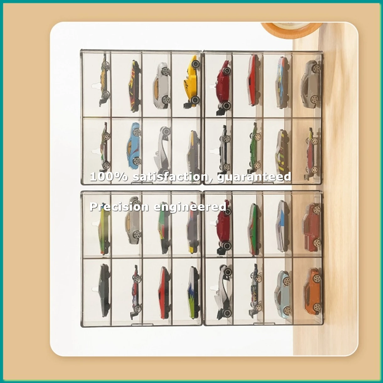 1:64 for Hot Wheel Display Box Car Model Toy Cabinet Rack for Hotwheel Cars Diecast Storage Dustproof Display Box B-A07G