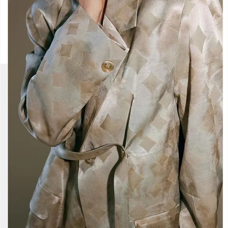2024 autumn new  Women's tie-dye  Pattern Printed  Suit Jackets Autumn blazer