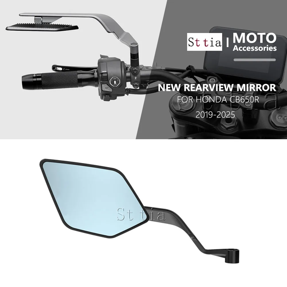 

CB650R 2025 новое зеркало заднего вида для мотоцикла, подходящее для Honda CB650 R 2019-2024 CB 650R, зеркало заднего вида на руль, зеркала заднего вида