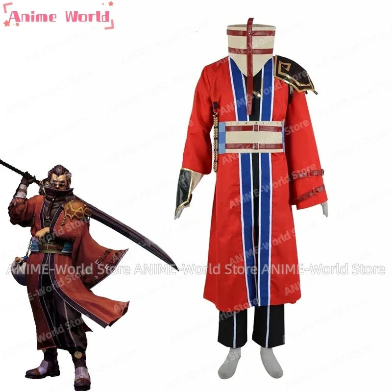 《Custom Size》Game Final Fantasy X Auron Cosplay Costume Custom Made Halloween