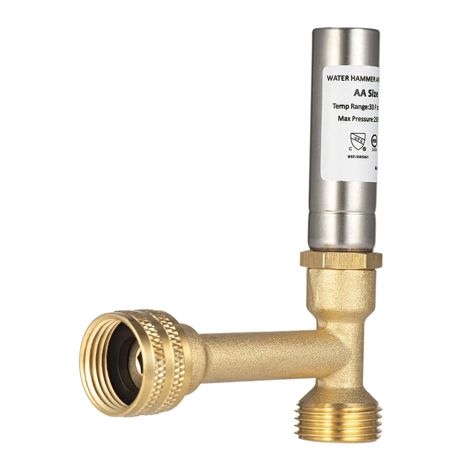 Washing Machine Water Hammer Arrestor Reduce Noise Fittings for Laundry Pipe