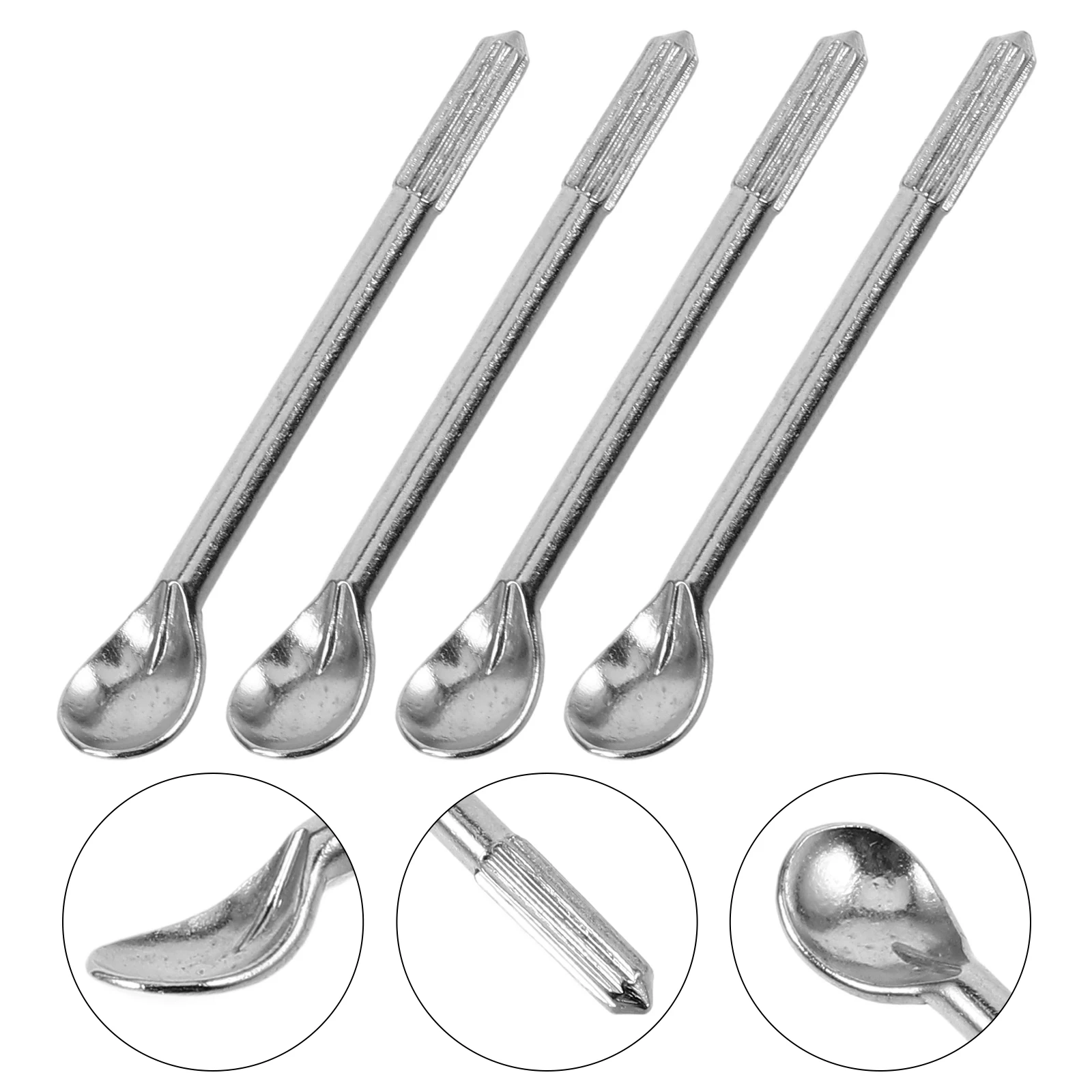 

4pcs Silver Action Rod Spoon Hardware Replacement Kit For Maintenance Tools Durable Precision Parts Enhanced Performance