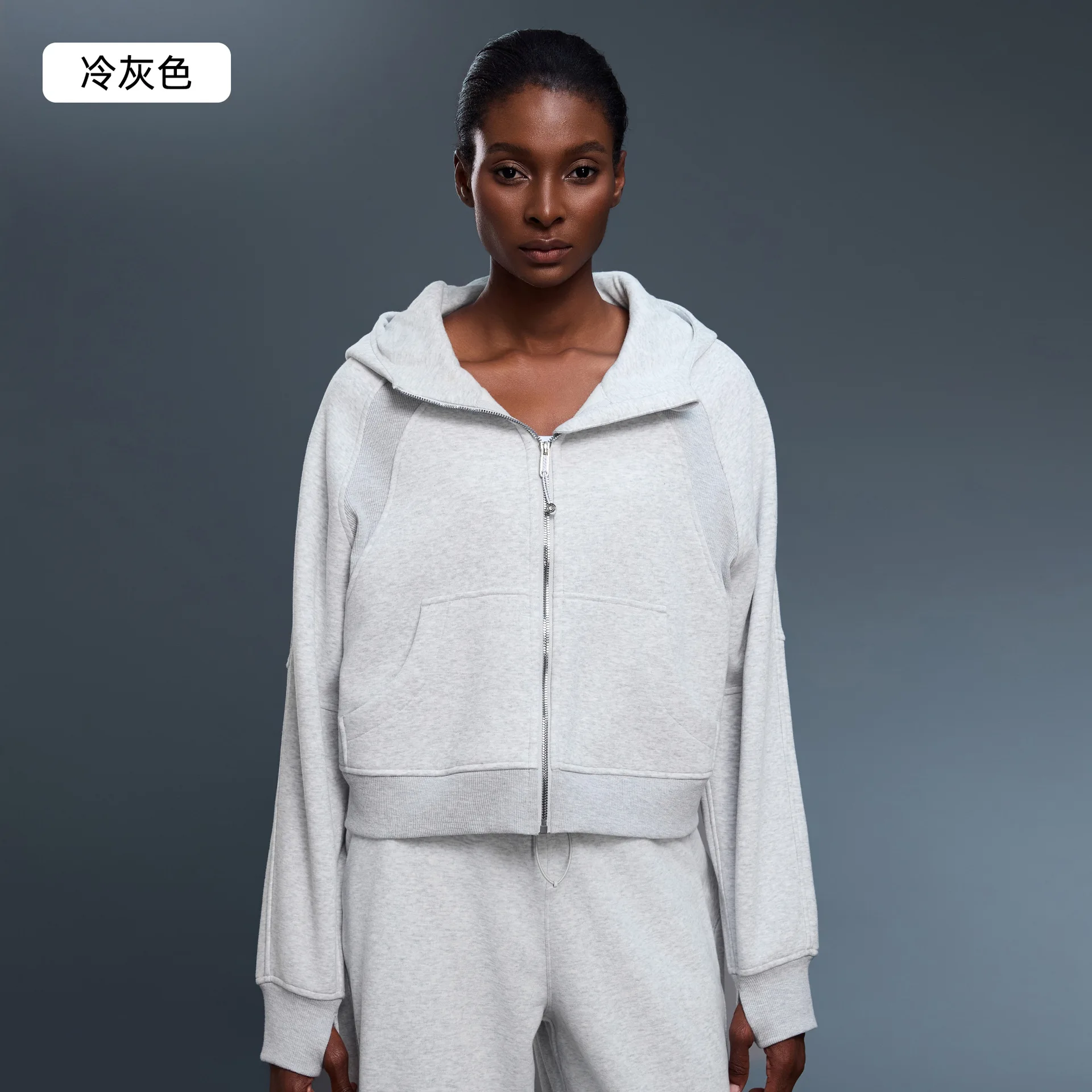 Early Winter New Arrival: Women's Full-Zip Hoodie Jacket - Oversized Fleece-Lined Casual Workwear for Office & Sport