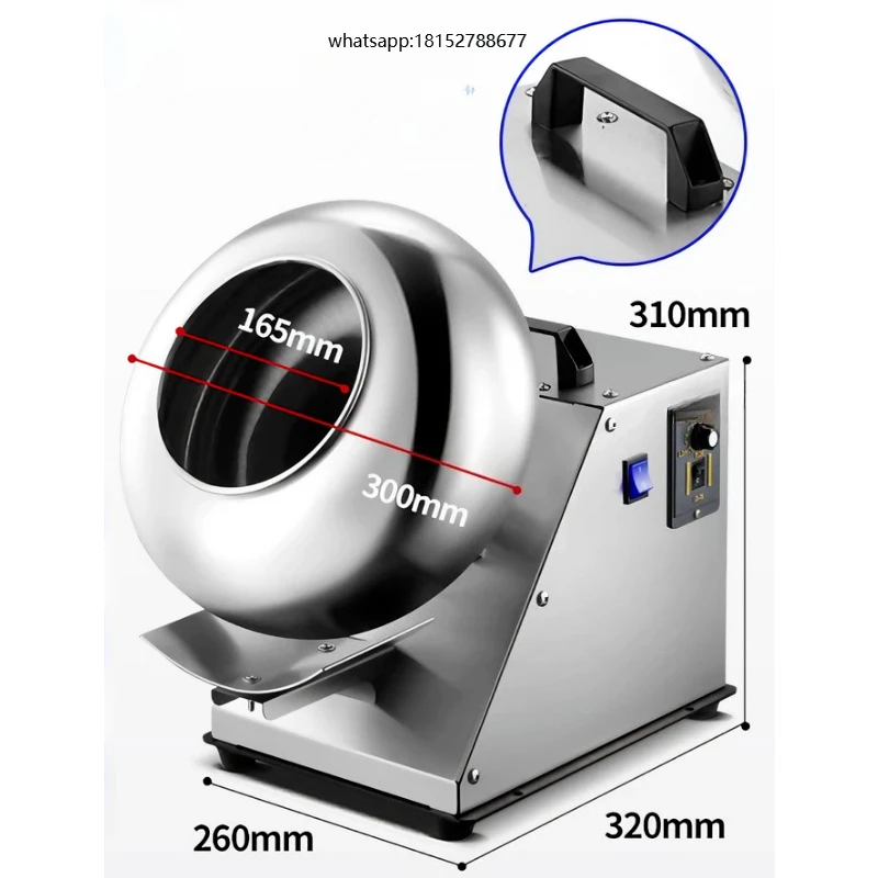 Tabletop Snack Coating Machine for Popcorn & Chips