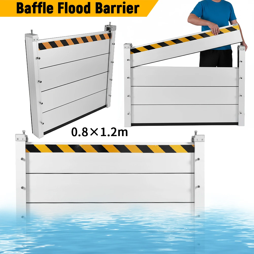 

Многоразовый алюминиевый водозащитный барьер (быстровозводимый временный отбойник) для подвалов, ворот, гаражных дверей и дома