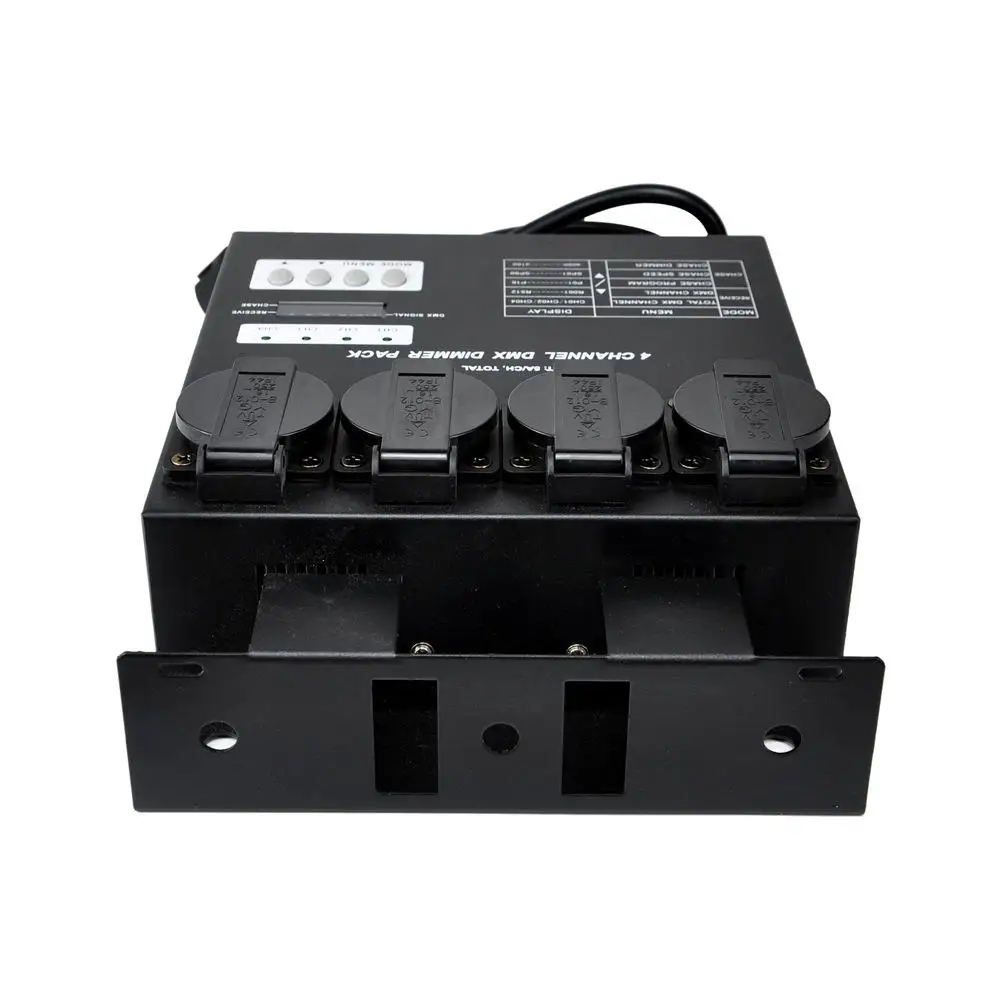 Stage lighting 4-way dimming table single 6.3A DMX512 control dimmer European standard female socket