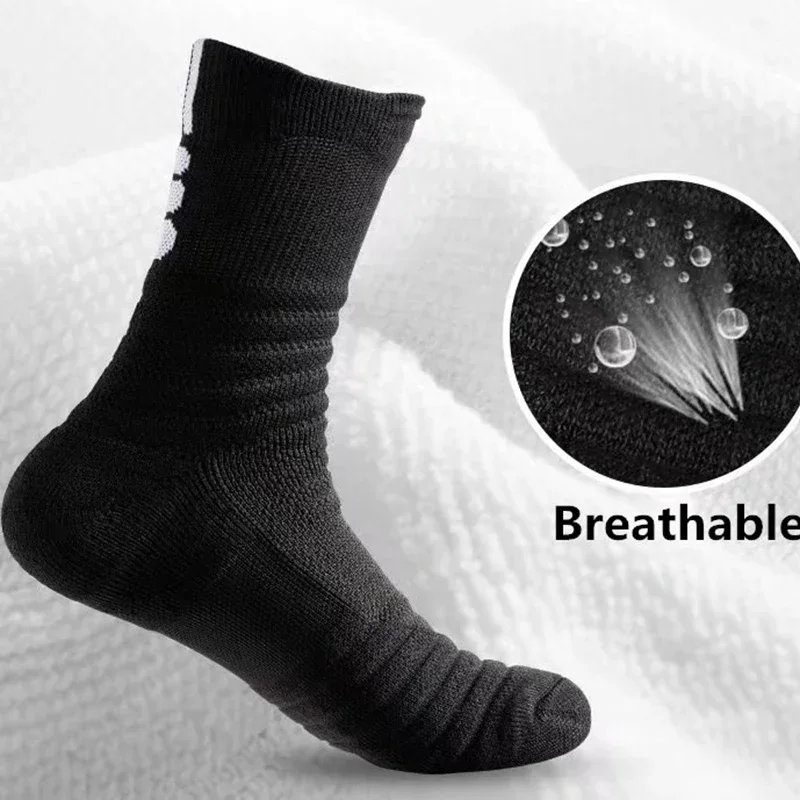 3Pairs Anti-slip Soccer Basketball Sport Socks Men Women Cotton Sock Short Long Tube Football Socks Breathable Deodorous Sock