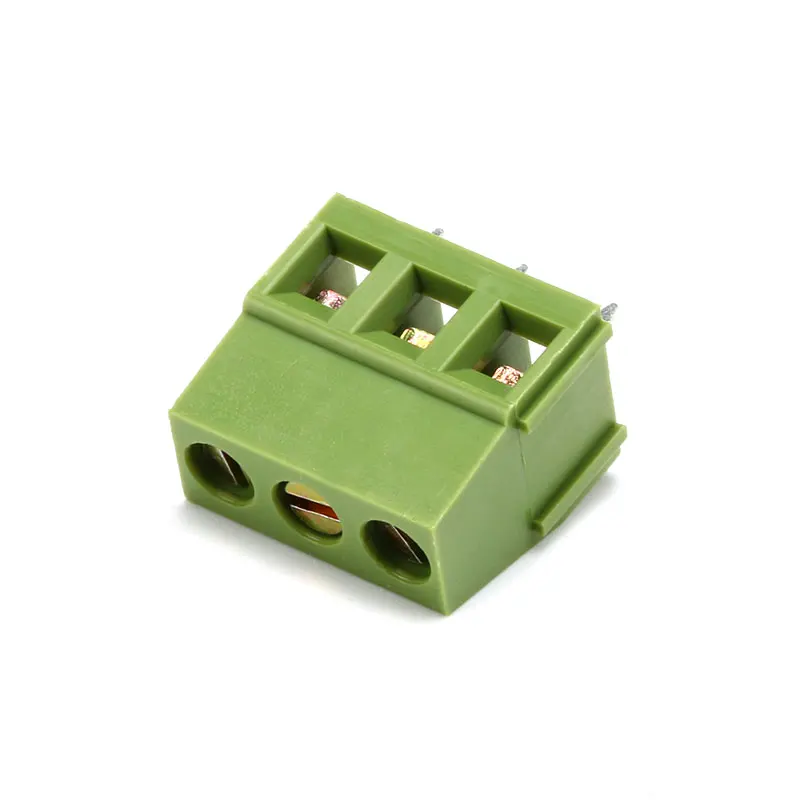 100Pcs Green KF128 2Pin 3Pin Screw Terminal Block Wire Straight Pin 380V 10A Mini Terminal Connectors Green PCB Terminal