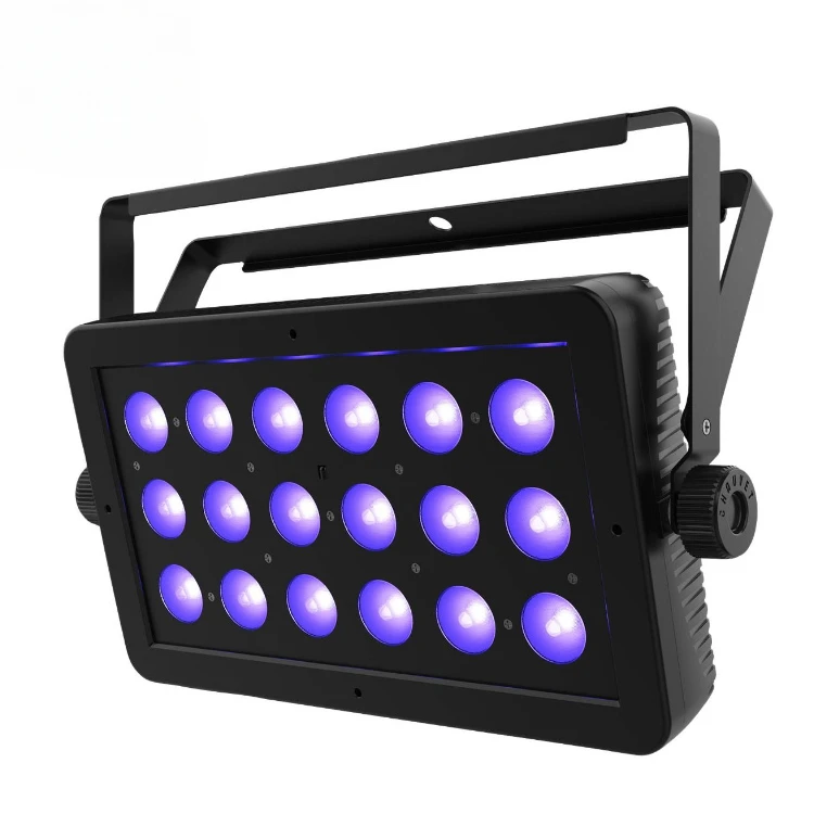 DJ LED Flood Lights for Wedding Birthday Christmas Party Show Dance Gigs Blacklight Panel Wash Light Club Bar Lamp