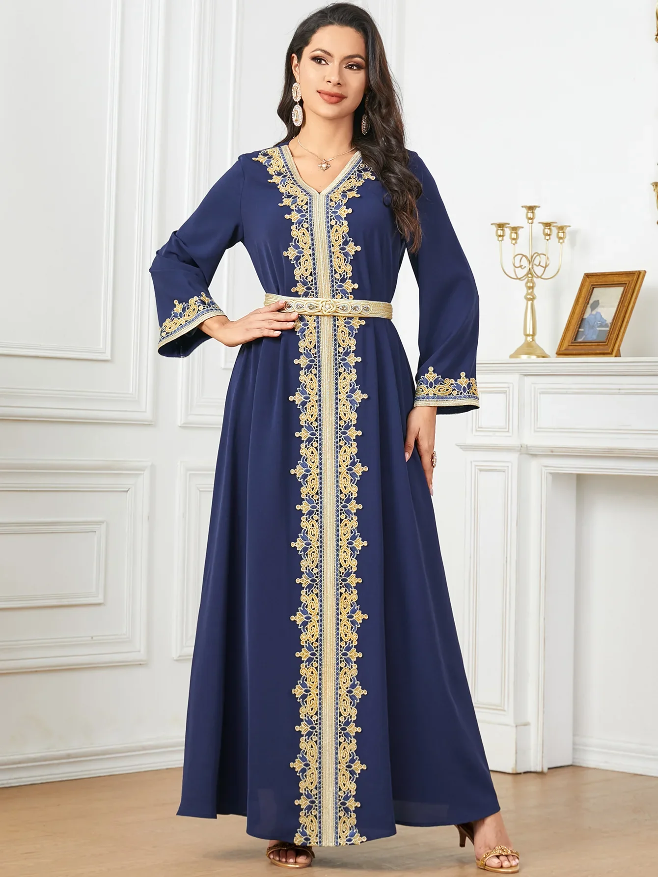 Jalabiya Abaya Muslim Women Dress Sashes Ramadan Morocco Dubai Dresses Abayas Kaftan Islam Party Vestidos Eid Arab Long Robe