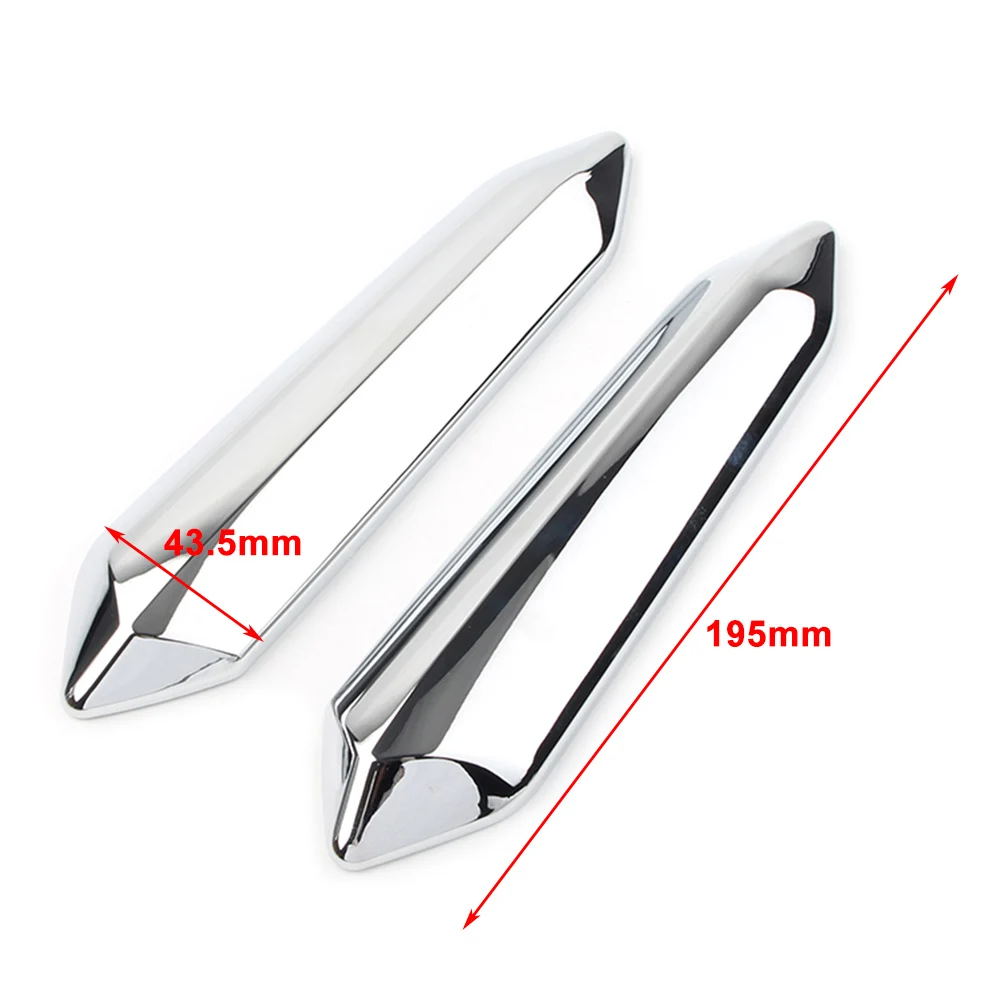 1 Pair Chrome Motor Windshield Windscreen Strut Covers ABS For Honda Goldwing GL1800 2018 2019 2020 Gold Wing Tour 18 19 20